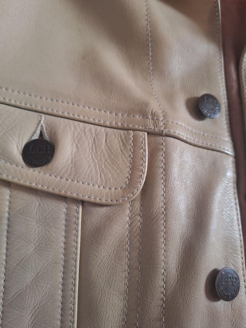 オ*ー様 Lee LeatherJKT ベージュ