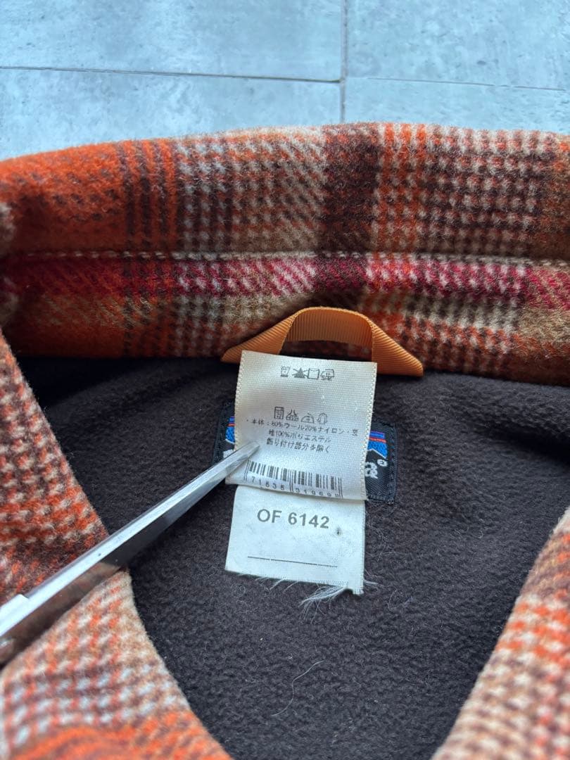 00s パタゴニア　フランネル　シャツジャケット　好配色　Lサイズ