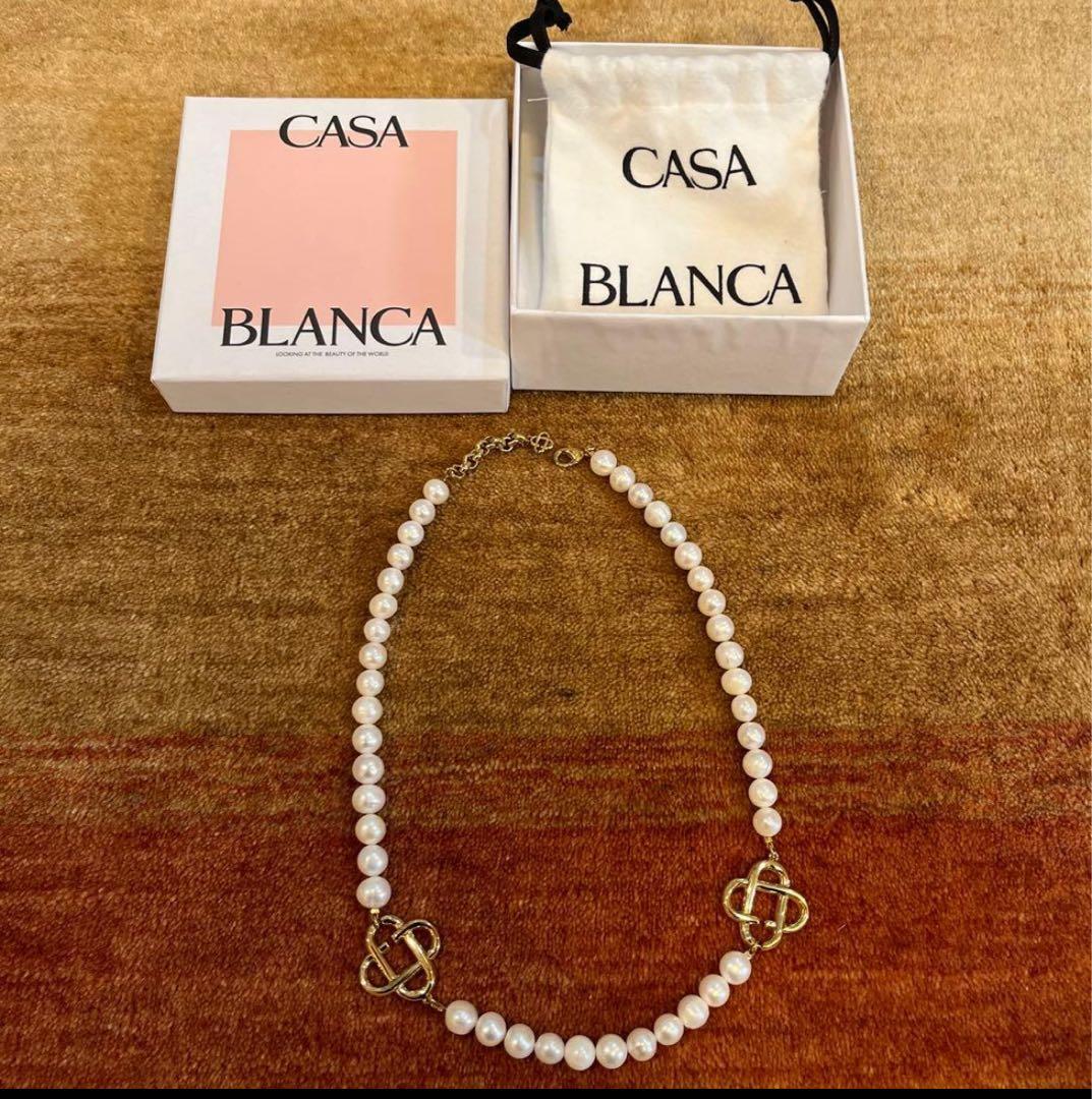 A*4様 CASA BLANCA パールネックレス 付属品付き