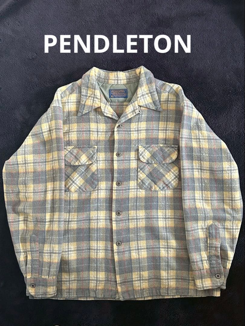 USA製 70s ペンドルトン　ウールシャツ　ボードシャツ 古着