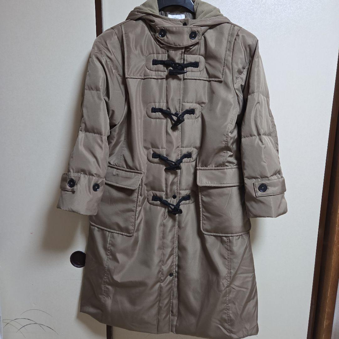 新品　リブインコンフォート くぼっち 撥水ロングダッフルダウンコート MP