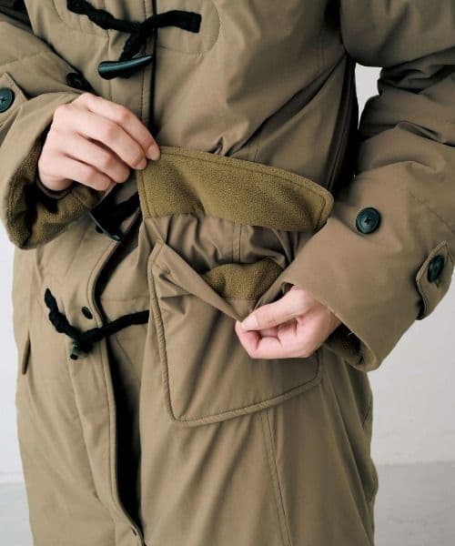 新品　リブインコンフォート くぼっち 撥水ロングダッフルダウンコート MP