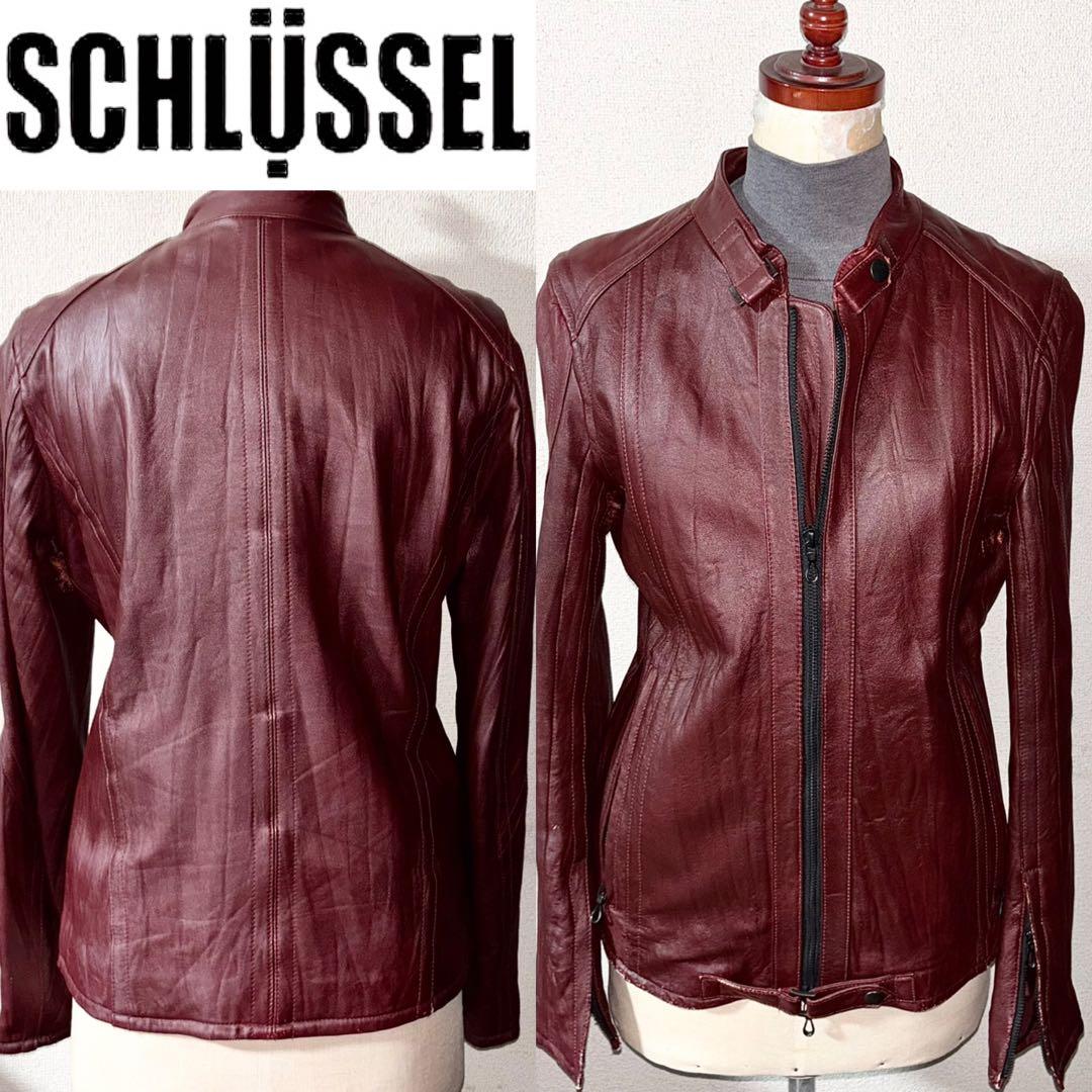 SCHLUSSEL シュリセル 羊革 ラム レザージャケット ライダース y2k