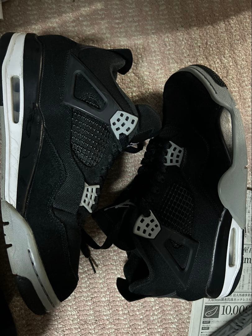 ア*ビ様 Jordan 4 Retro SE Black Canvas 27cm