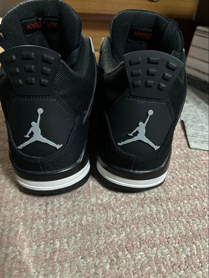 ア*ビ様 Jordan 4 Retro SE Black Canvas 27cm