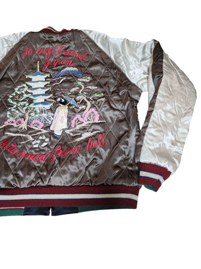 TAILOR 東洋 90s 舞妓×龍 リバーシブル スカジャン サイズL