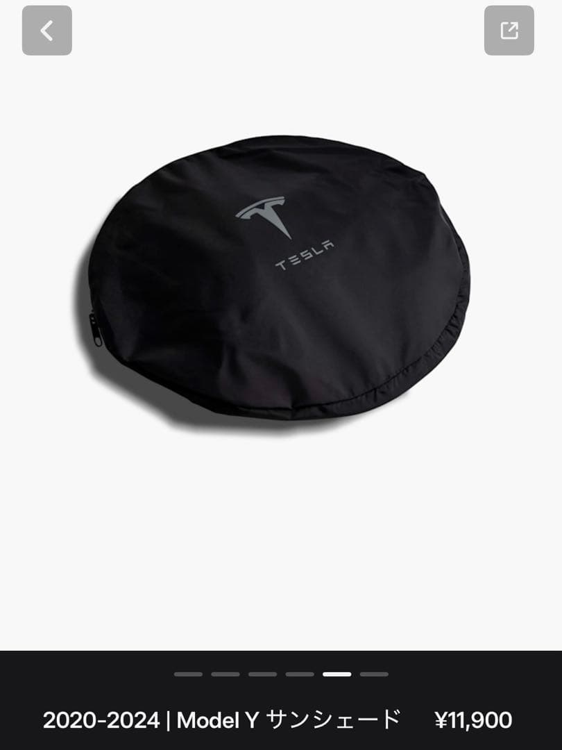 新品未使用　2020-2024 Model Y サンシェード