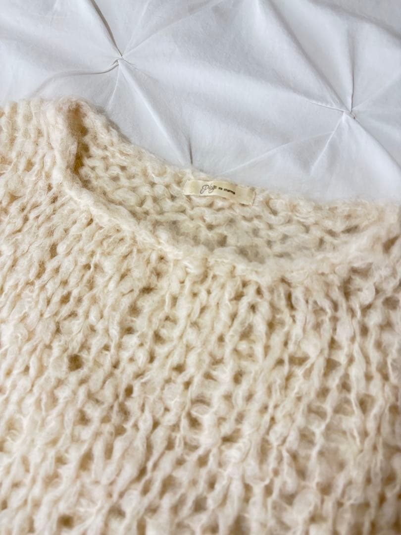 plage：HANDKNIT ジャンボタムニット プルオーバー