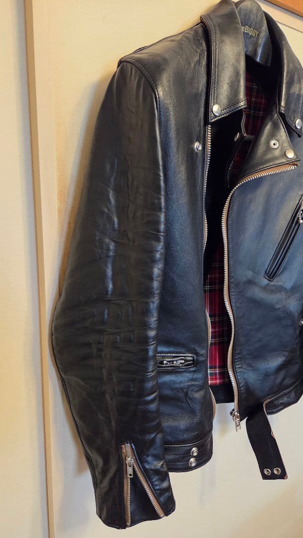 666 LJM-8 ウールシープスキン　ダブルライダースジャケット 40