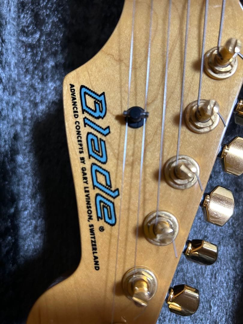 パープル エレキギター ハードケース付き