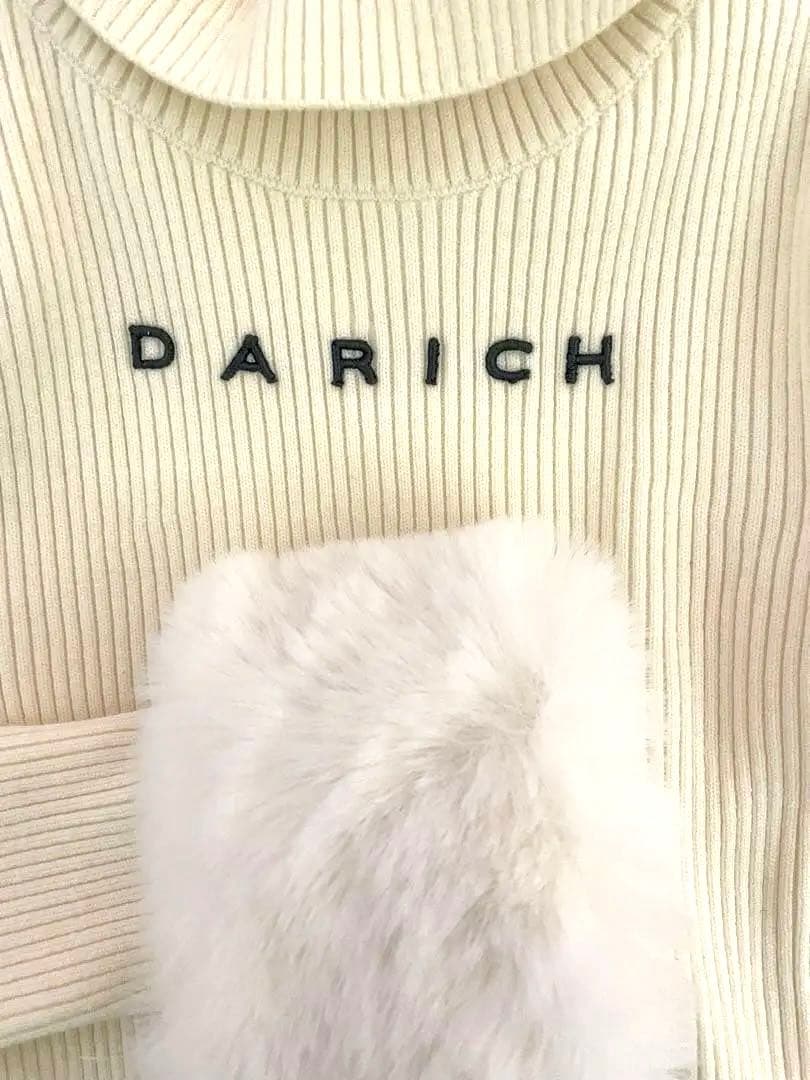 darich スムースファーリブニットトップス IVO