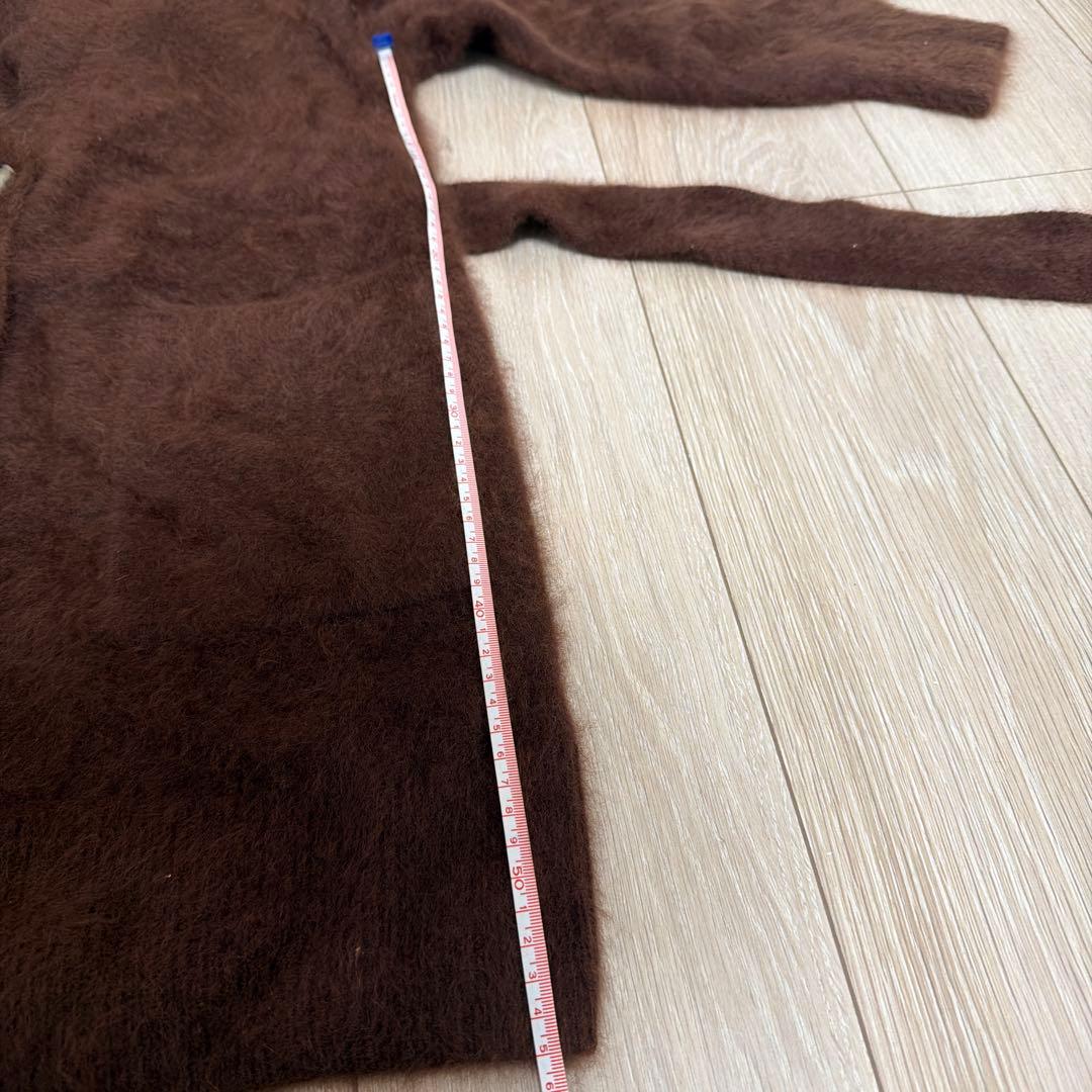 新品ダイアグラムブラウン ボタン付きカーディガン