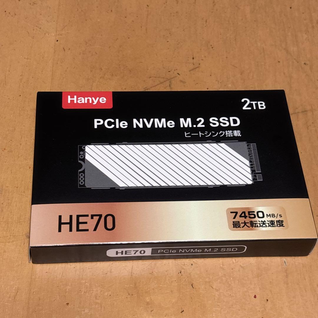 新品 未開封 Hanye HE70 2TB PCIe NVMe M.2 SSD