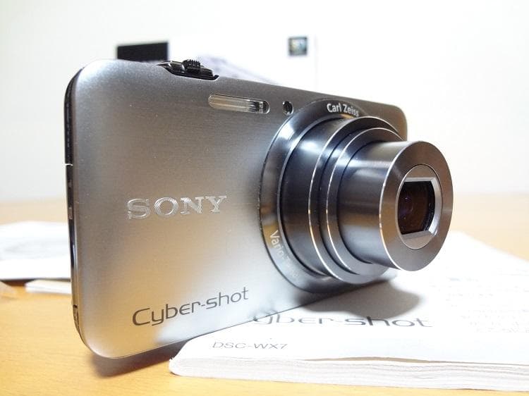 美品 SONYデジタルカメラDSC-WX7 シルバー 動作OK 一部訳あり