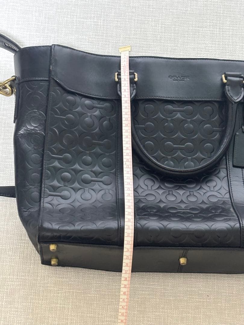 断捨離最終値下げ【coach】黒 レザー トートバッグ【グローブレザー】