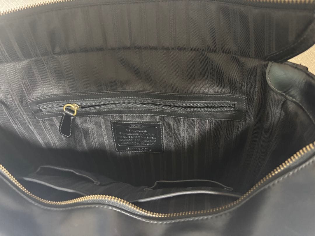 断捨離最終値下げ【coach】黒 レザー トートバッグ【グローブレザー】