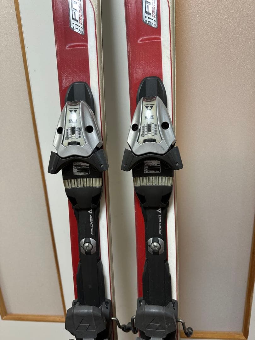 中古FISCHER スキー板155cm,ブーツ25.5cm,ストック110cm