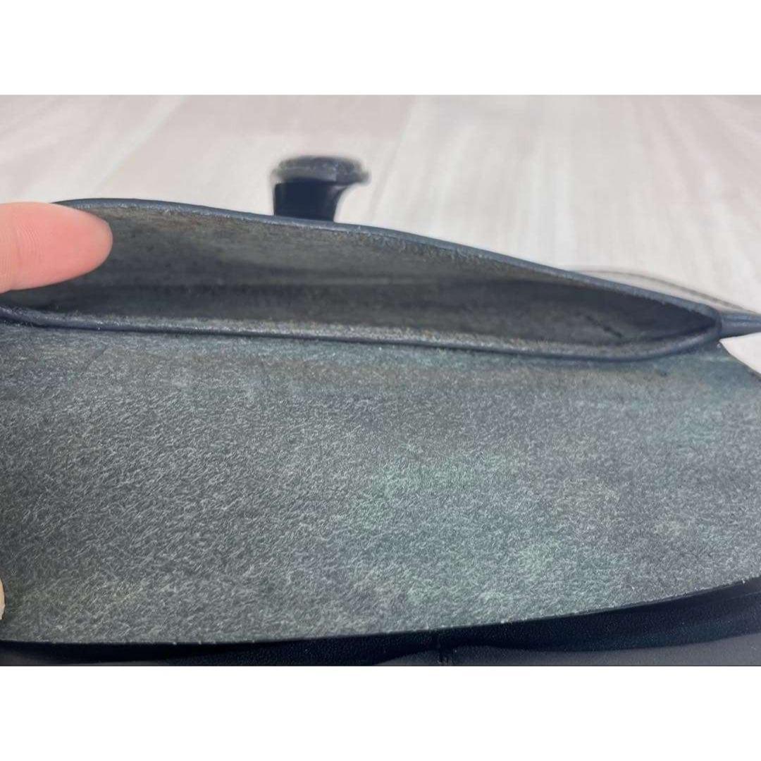 【美品】革物工房大輔　シャーク レザー 長財布　特大 ロング ウォレット　黒