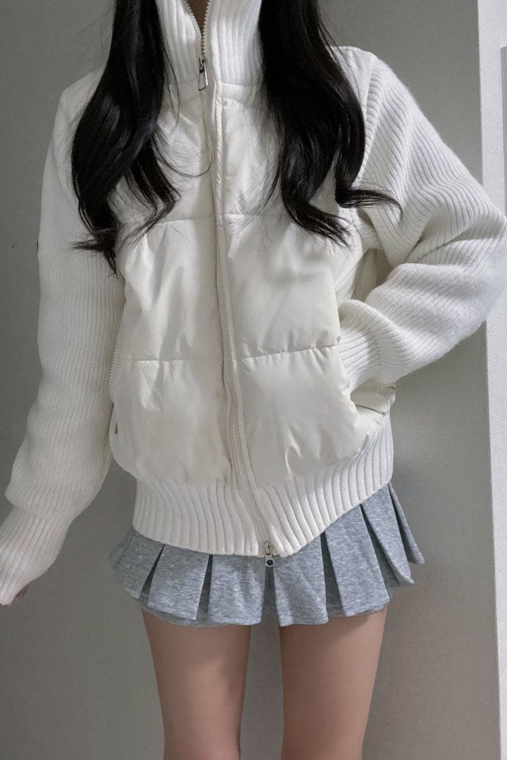 kerry ハイネックリブダウンジャケット