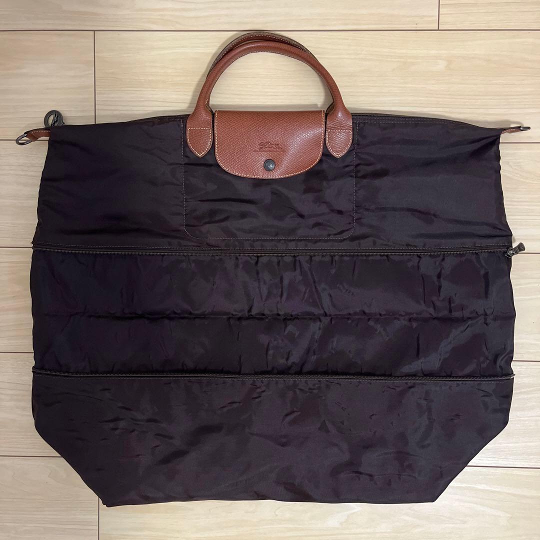 LONGCHAMPロンシャン 3way ボストンバッグ 旅行 大容量 ブラウン