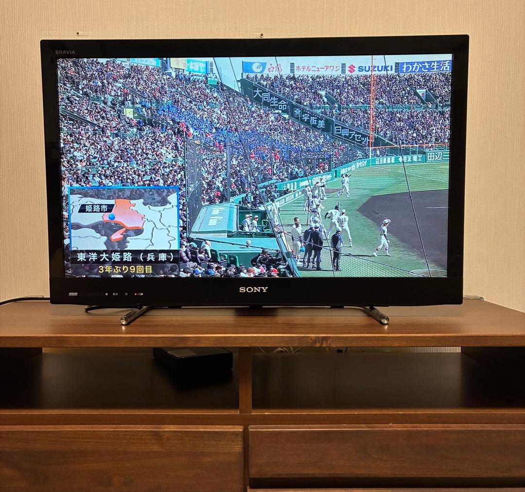 SONY 32インチ液晶テレビ 65時間録画可能 500㎇HDD搭載