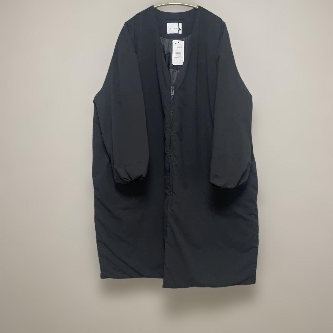 新品　完売品solamonat pocheVネックライトダウンコート　ブラック