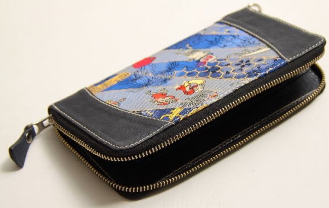 デグナー　DEGNER 花山 長財布 百鬼夜行藍色　新品未使用