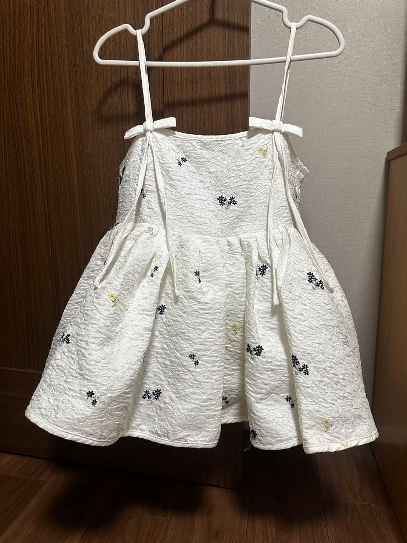 Bibiy B. COSMOS BUSTIER ホワイト フレアキャミソール