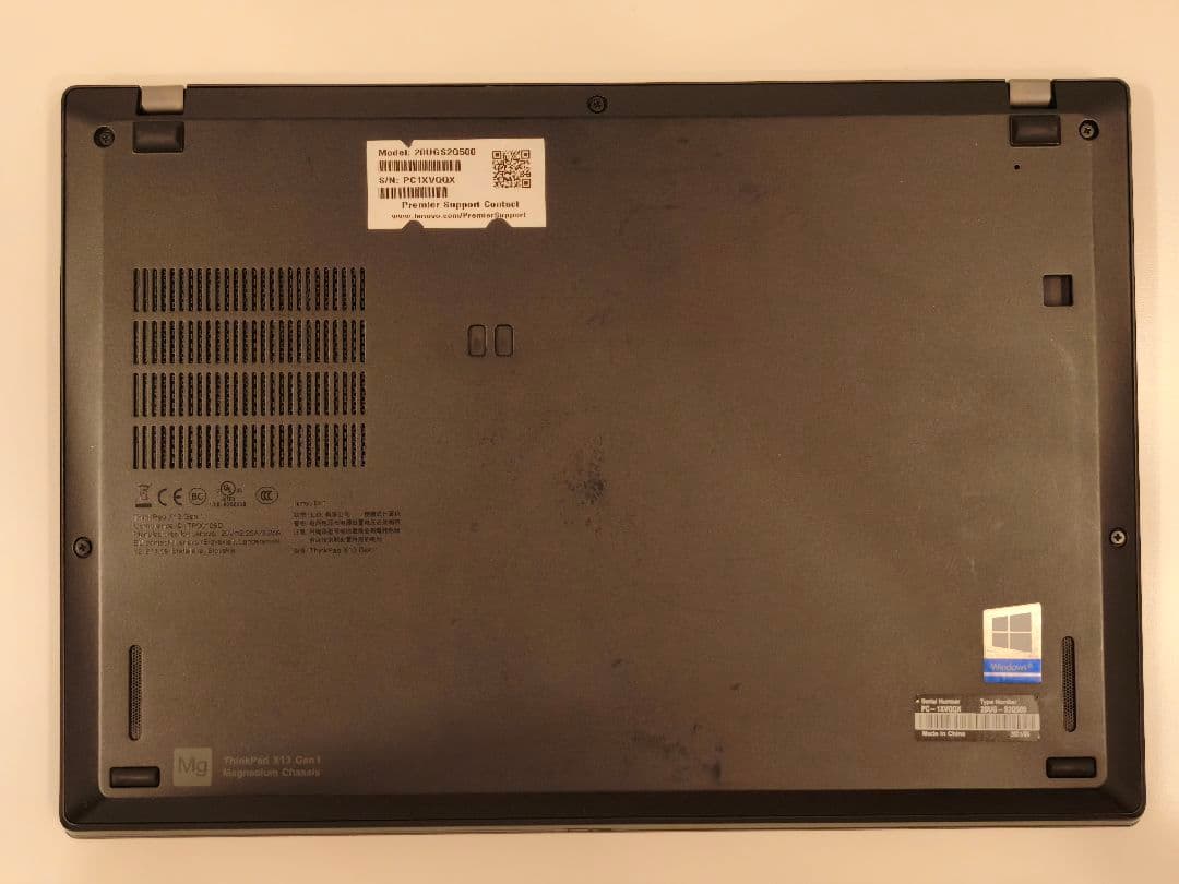 希少32GB/1TB ThinkPad X13 Gen1 AMD グリス塗替済み