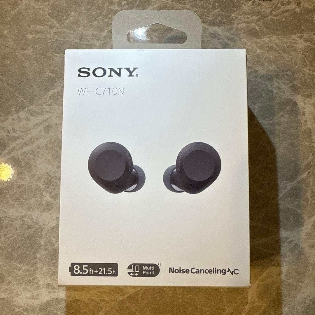 【開封済・新品未使用】ソニーWF-C710N 完全ワイヤレスイヤフォン ブラック