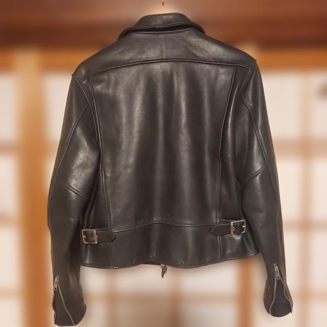 黒 レザー シングルライダースジャケット Mサイズ