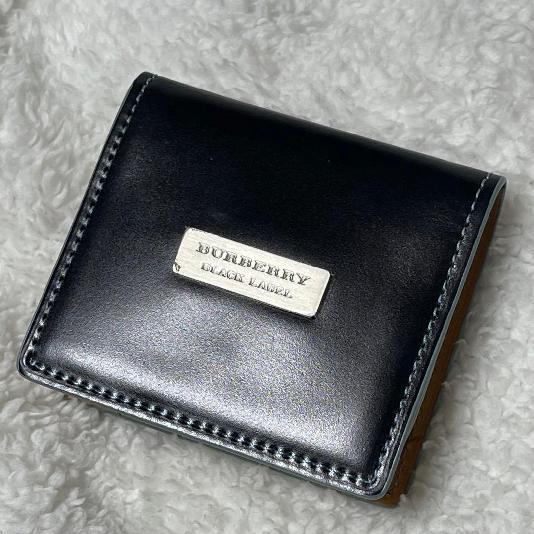 未使用 バーバリーブラックレーベル 本革 ケース ノバチェック