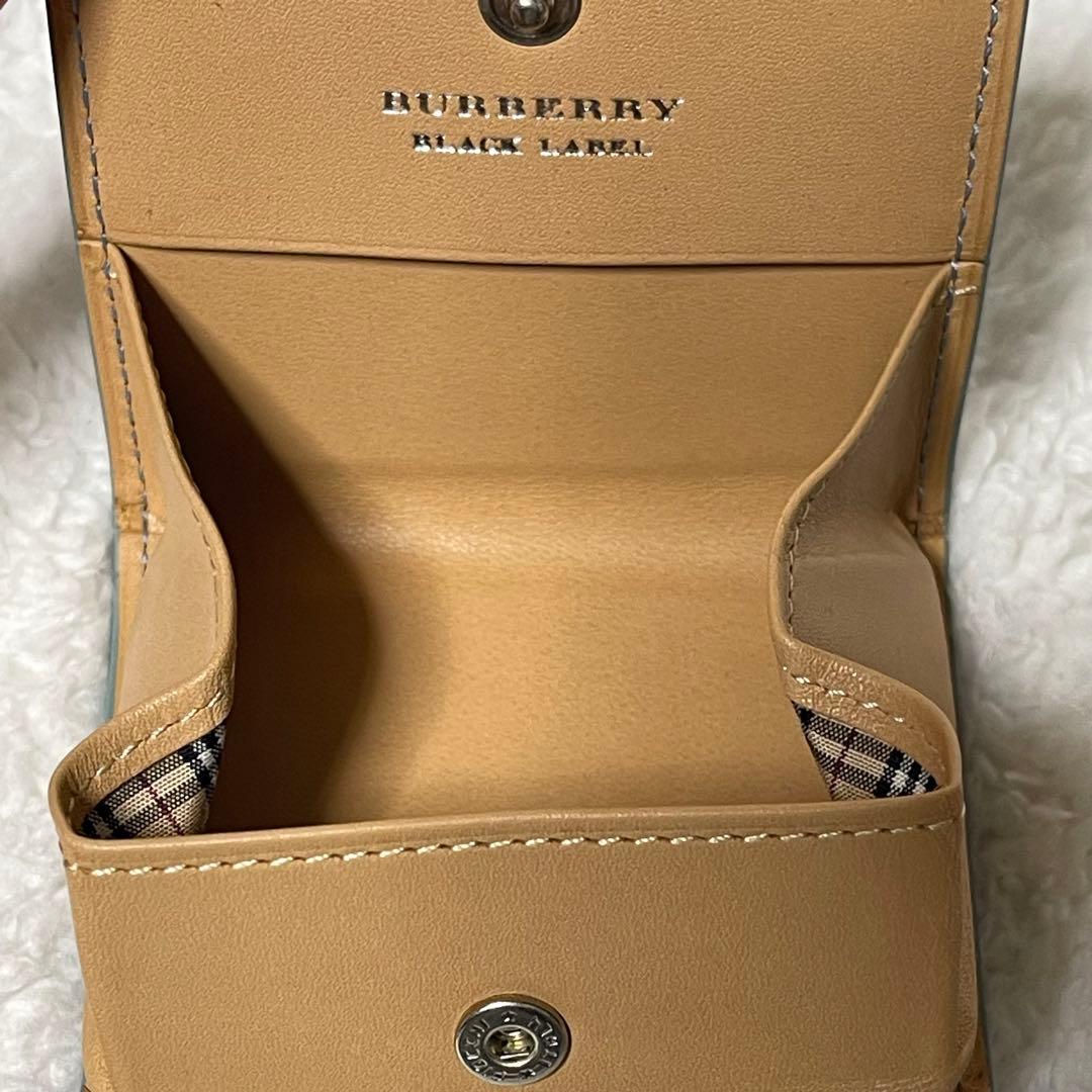 未使用 バーバリーブラックレーベル 本革 ケース ノバチェック