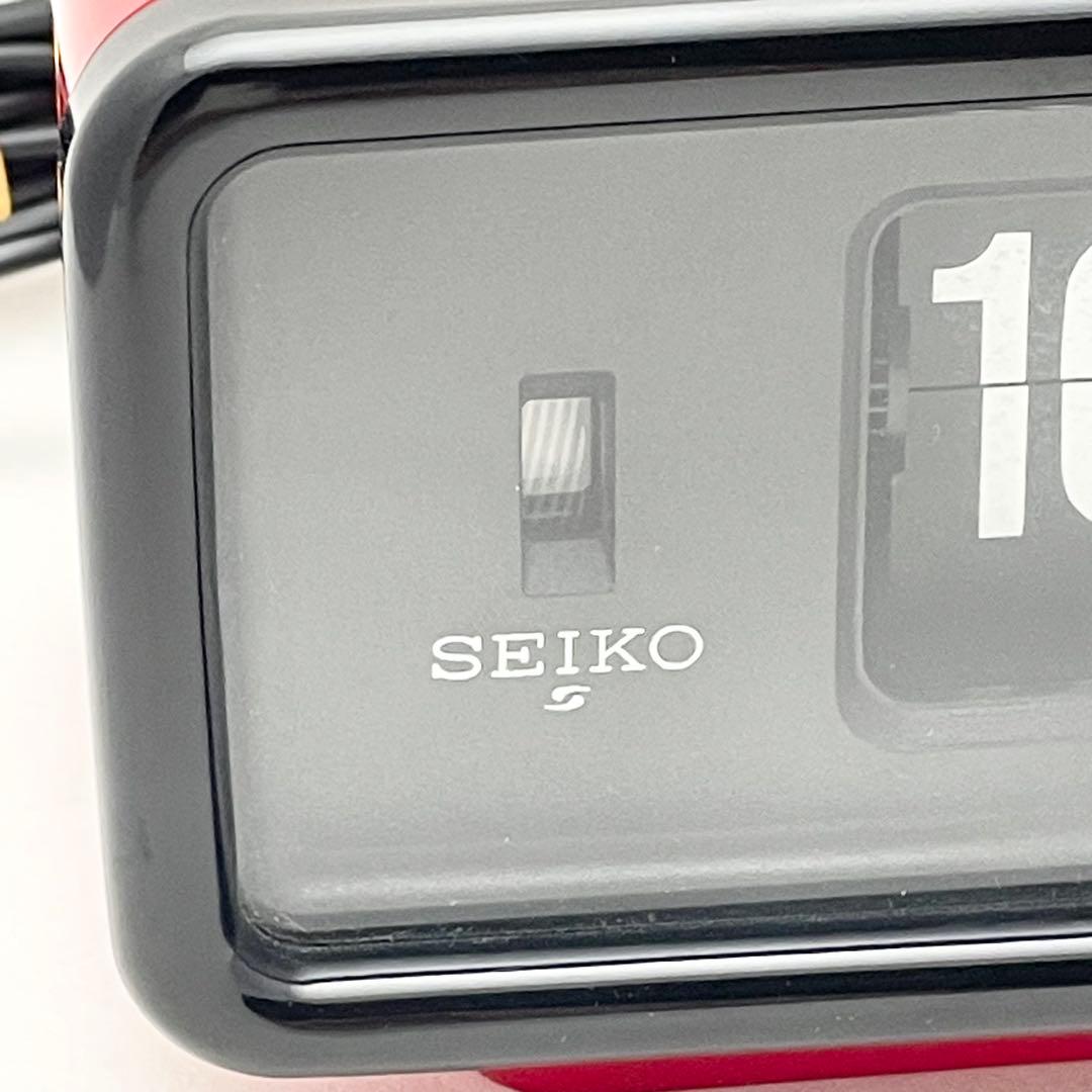 【美品】セイコー パタパタ時計 SEIKO DP692T 赤 昭和レトロ