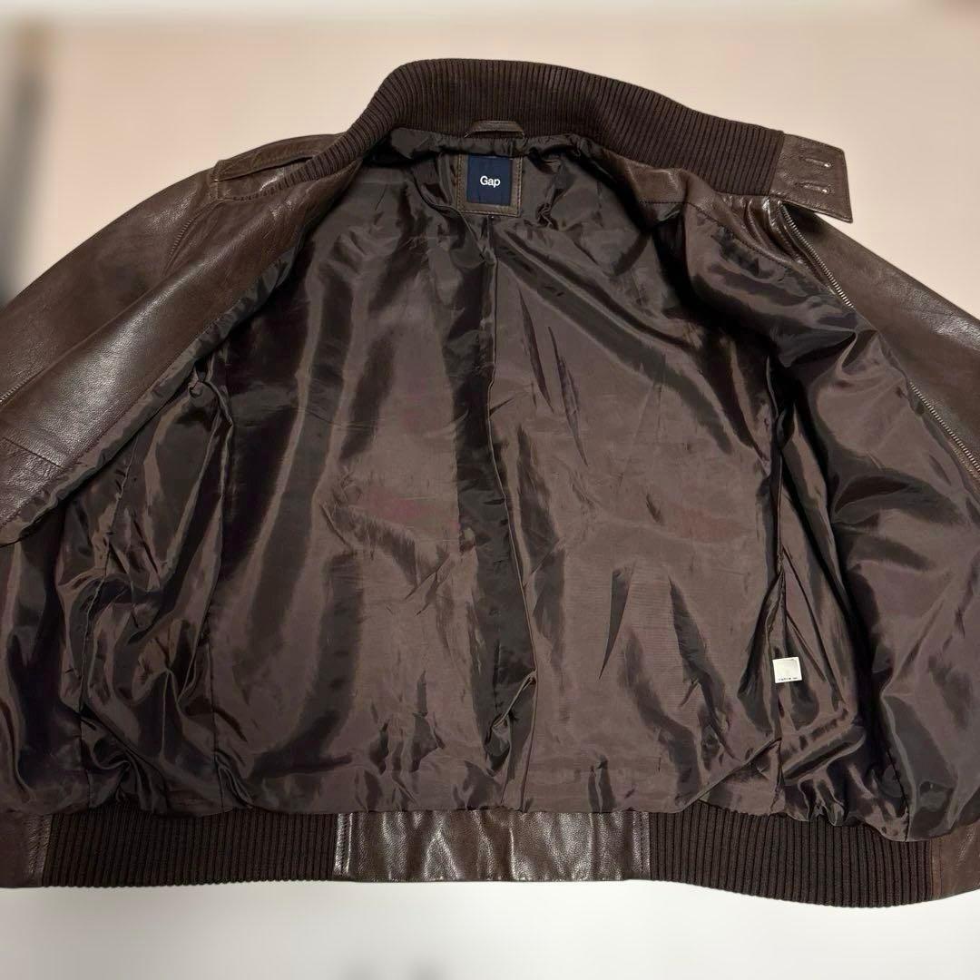 Gap 山羊革 レザー ジャケット茶