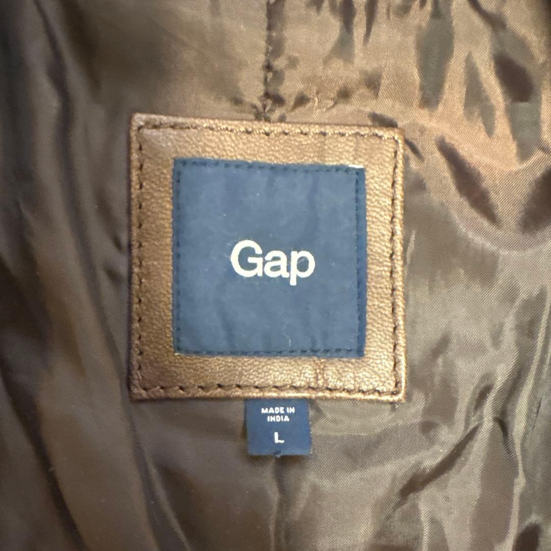 Gap 山羊革 レザー ジャケット茶