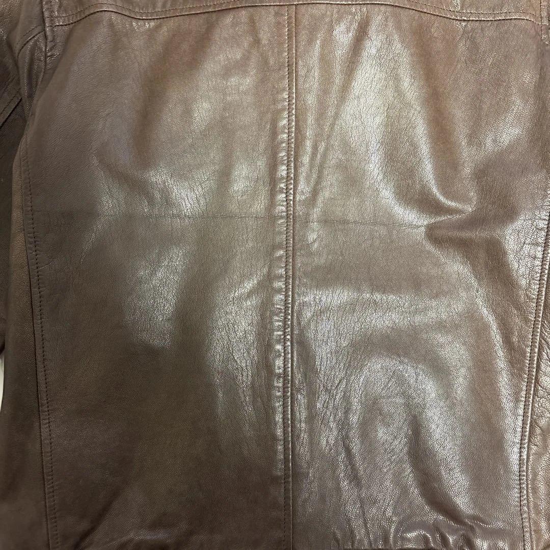 Gap 山羊革 レザー ジャケット茶