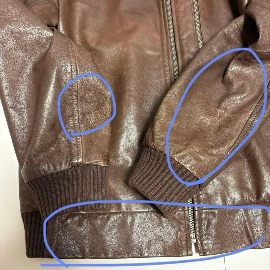 Gap 山羊革 レザー ジャケット茶