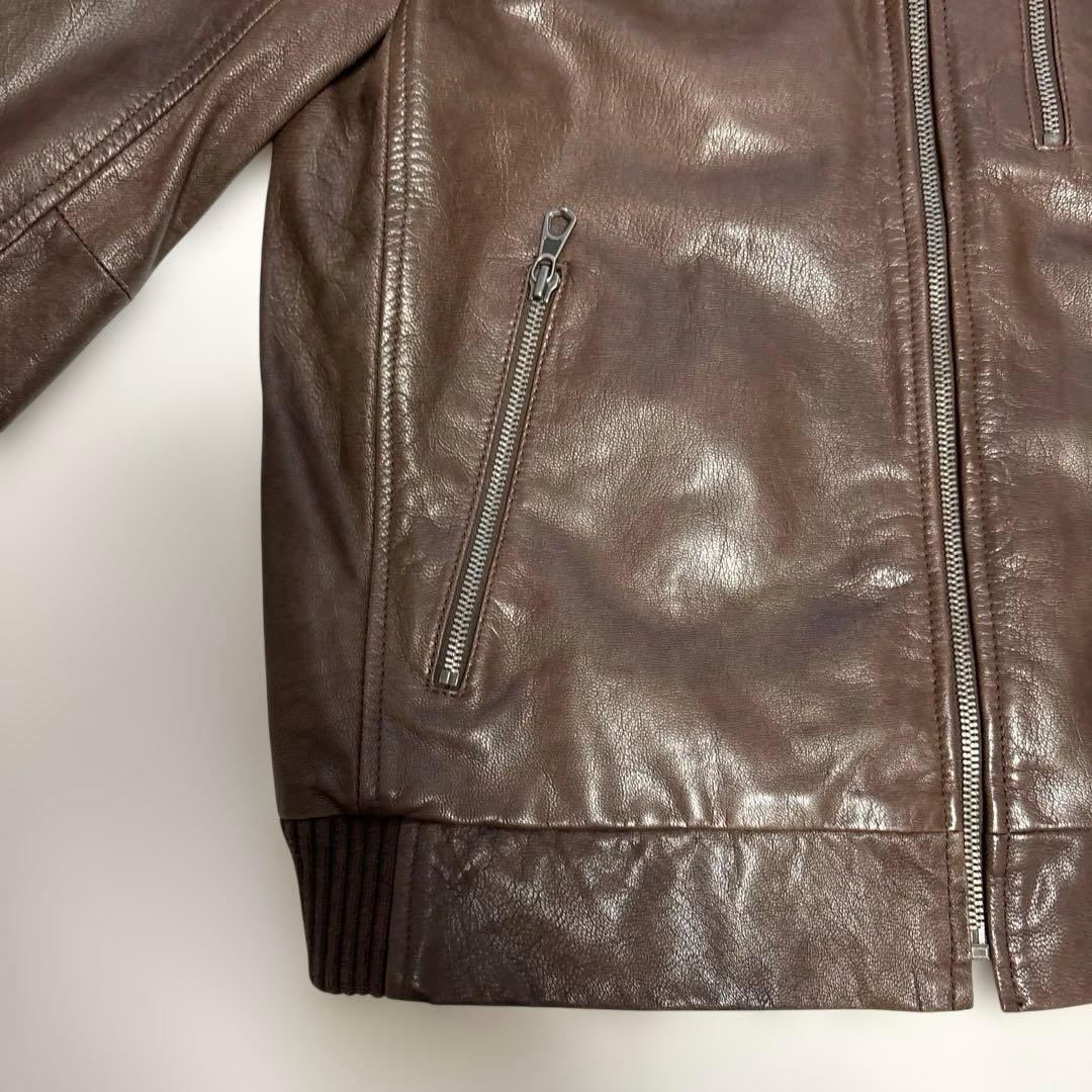 Gap 山羊革 レザー ジャケット茶