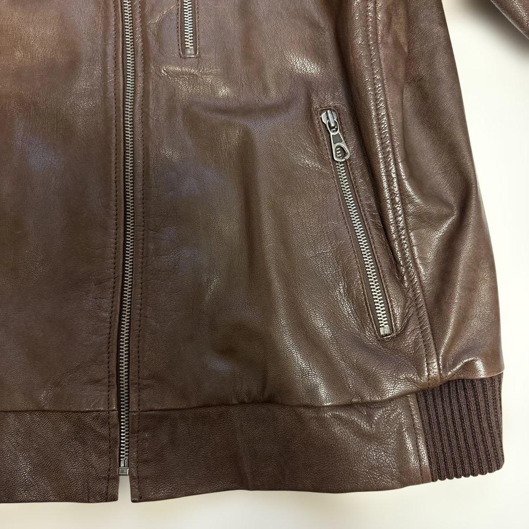 Gap 山羊革 レザー ジャケット茶