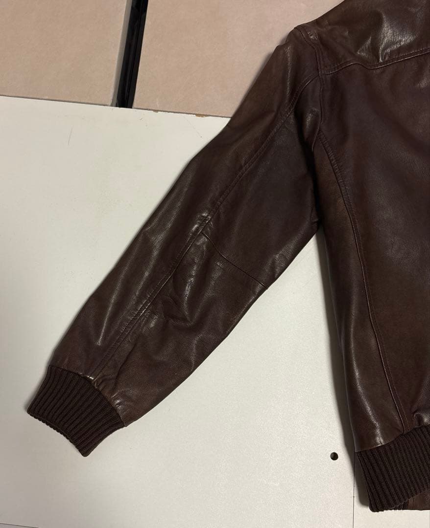 Gap 山羊革 レザー ジャケット茶