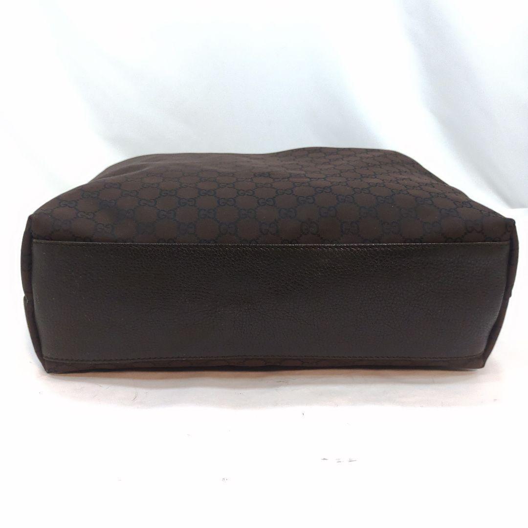 グッチ インターロッキングG トートバッグ レザー×ナイロン A4可 肩掛け