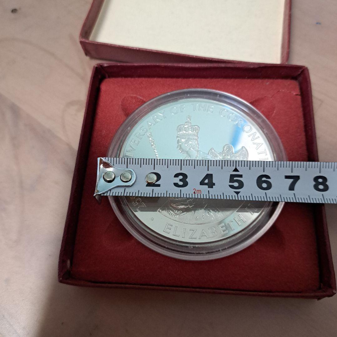 h*d様 1978 エリザベス2世女王戴冠25周年記念25ドルプルーフ銀貨 ジャ