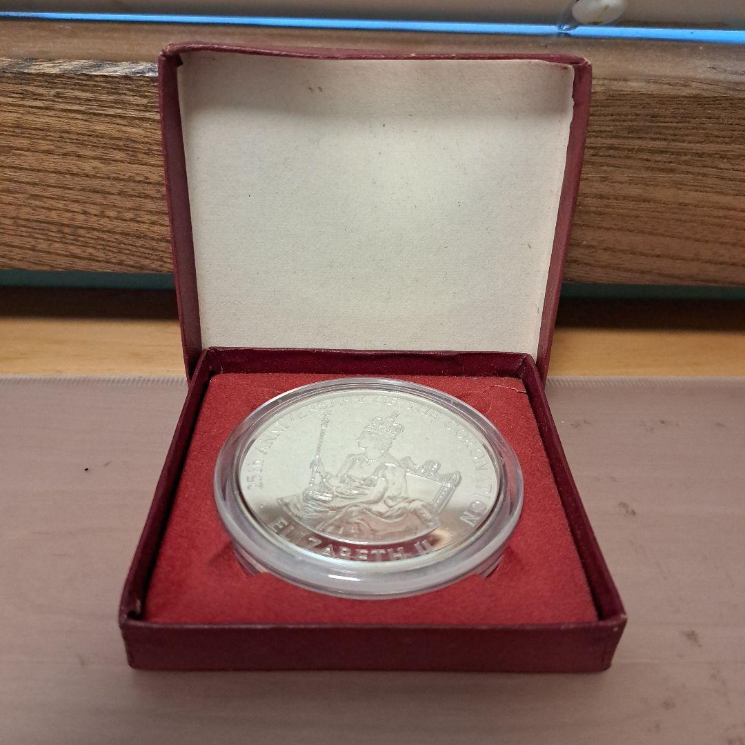 h*d様 1978 エリザベス2世女王戴冠25周年記念25ドルプルーフ銀貨 ジャ