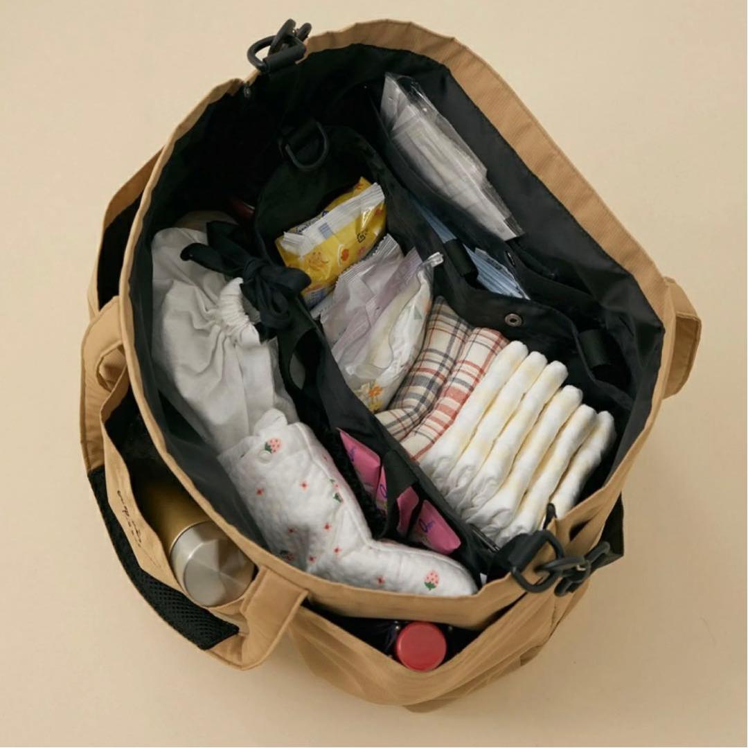 【美品】アニエスベー×アダムエロペ マザーズバッグ ベージュ トートバッグ