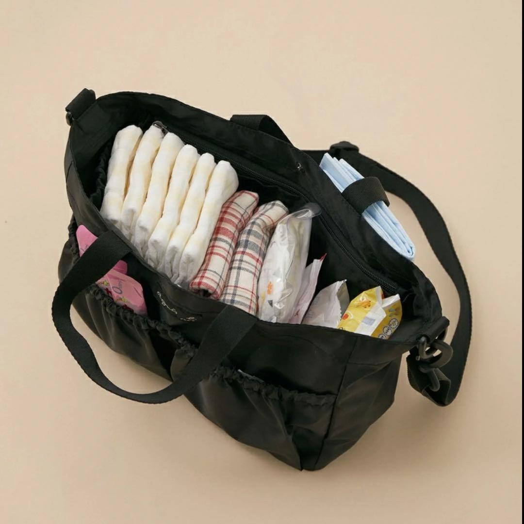 【美品】アニエスベー×アダムエロペ マザーズバッグ ベージュ トートバッグ