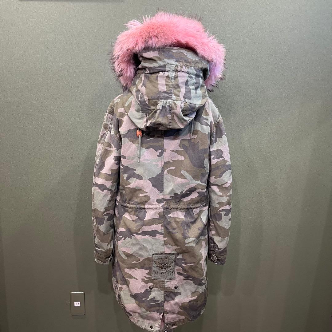 p*i様 Mr&Mrs ITALY ミリタリーコート 迷彩柄 コーラルピンクファ