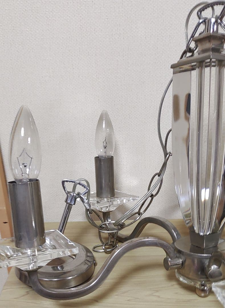 ローラシュレイ　5灯　シャンデリア