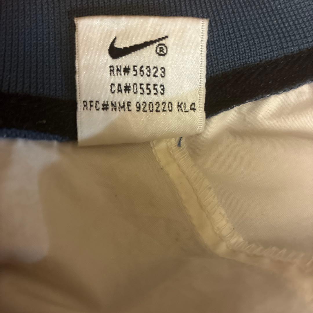 希少XXL 90s ナイキ NIKE ナイロンプルオーバー 刺繍ロゴ　白タグ