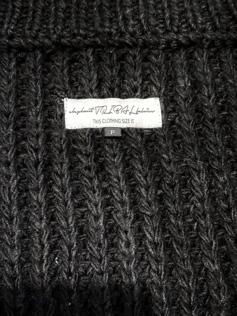 新品　エレファントトライバルファブリックス　Chaos Aran Knit 黒